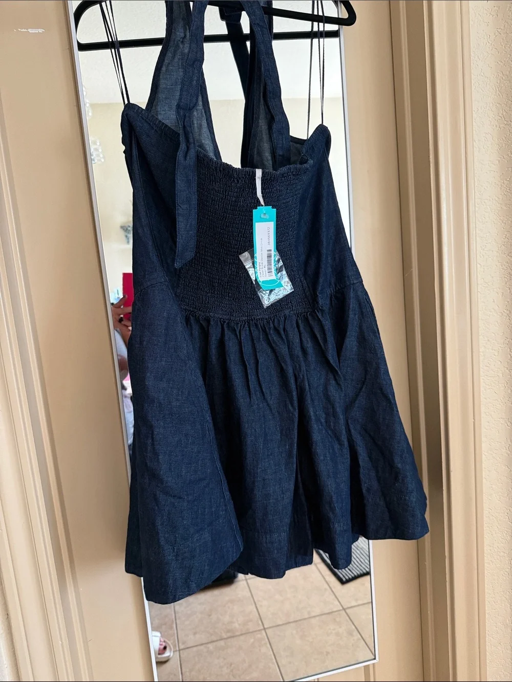 Free People Clean Break Halter Mini Dress